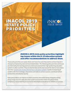 iNACOL 2019 State Policy Priorities Issue Brief