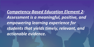 CBE definition element 2: meaningful assessment