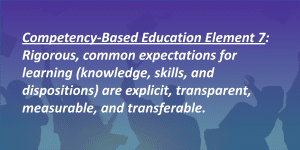 CBE definition element 7: Meaningful Competencies
