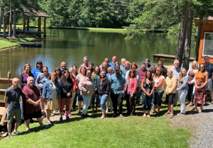 Participants gather at the conclusion of a three-day Institute in beautiful Northern New Hampshire.