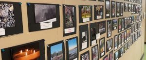 Display of student photographs
