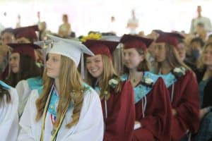 BFA Graduates with Cords for Graduation with Distinction