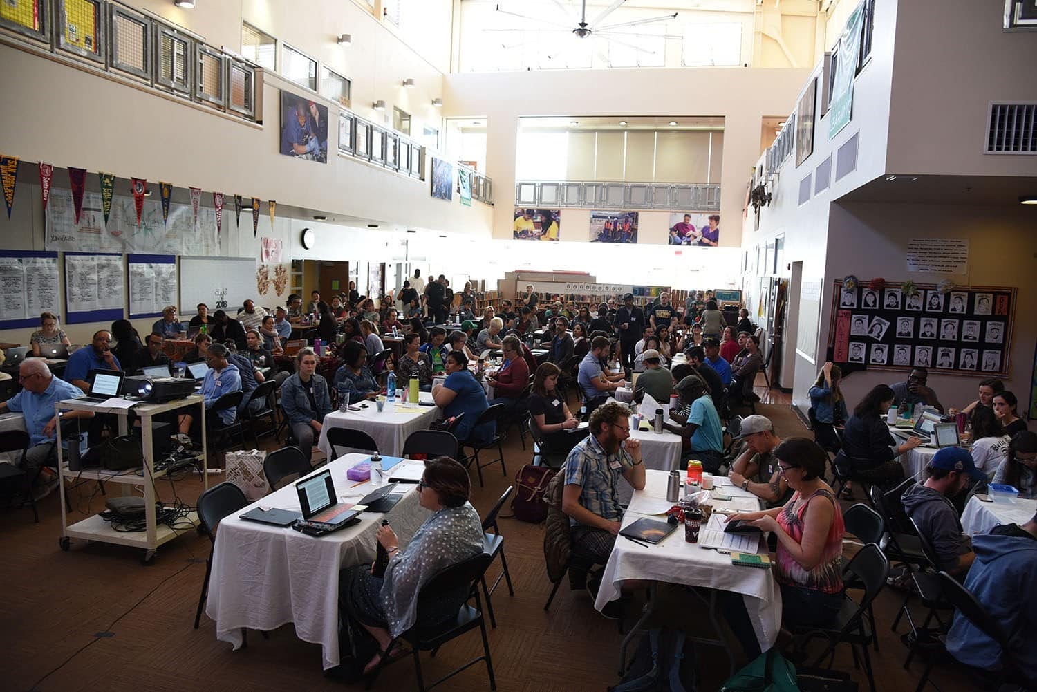 OUSD teachers gathered at MetWest High School for the Project Based Learning Institute