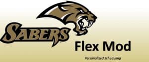 Flex-Mod Scheduling Sabers Logo