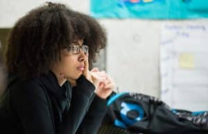 Young Woman in Classroom