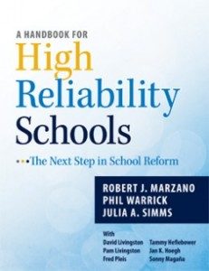 Handbook for High Reliability Schools cover